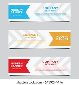 Banner abstract design templates for simple ads are very easy to use for companies or businesses.