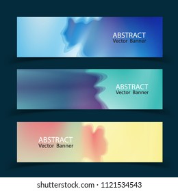 Banner abstract  dynamic.Contour line.Vector Illustration. Design Template. Modern Pattern.