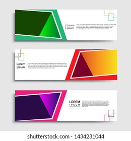 Banner abstract geometric design banner web template and business background template.
