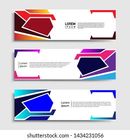 Banner abstract geometric design banner web template and business background template.