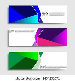 Banner abstract geometric design banner web template and business background template.