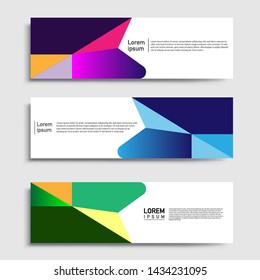 Banner abstract geometric design banner web template and business background template.