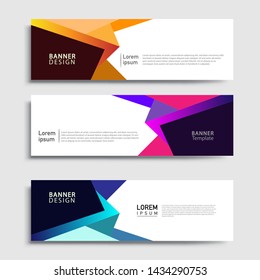 Banner abstract geometric design banner web template and business background template.