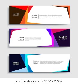 Banner abstract geometric design banner web template and business background template.