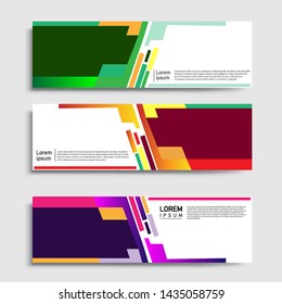 Banner abstract geometric design banner web template and business background template.