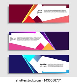 Banner abstract geometric design banner web template and business background template.