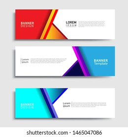 Banner abstract geometric design banner web template and business background template.