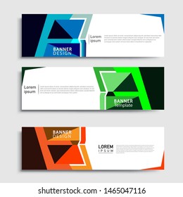 Banner abstract geometric design banner web template and business background template.