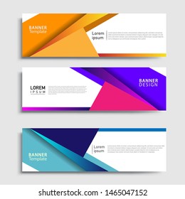 Banner abstract geometric design banner web template and business background template.