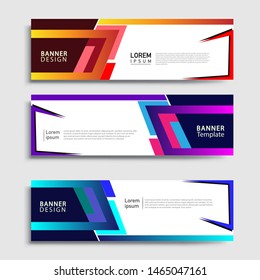 Banner abstract geometric design banner web template and business background template.