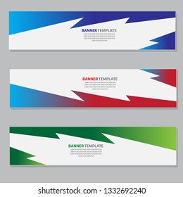 banner of abstract grass zig zag template