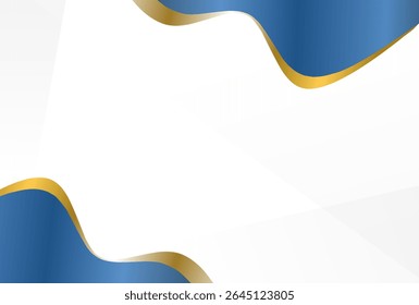 banner abstract modern blue yellow minimalist geometric line shapes design copy space area background wallpaper