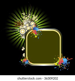 Banner with abstract objects. See similar in my portfolio.
