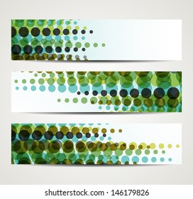banner with abstract pattern