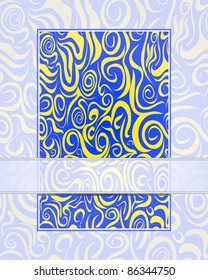 Banner with abstract pattern and place for text. Vector Illustration. EPS10