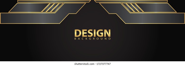 Banner abstract vector gold background board for modern text and message design. vector illustration
