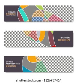 Banner, abstract web template. vector illustration