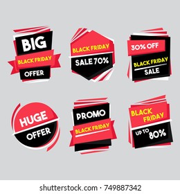 Banner Ads Christmas Black Friday Year End Promo Sale