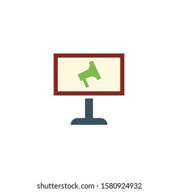 Banner Ads creative icon. From Social Media Marketing icons collection. Isolated Banner Ads sign on white background