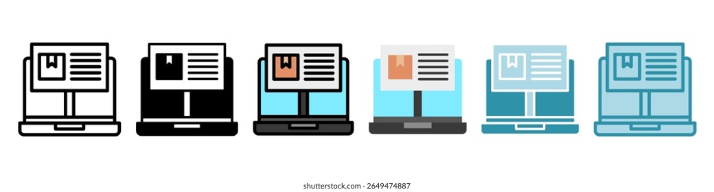 Banner Anúncios multi estilo, mini ilustração ícone conjunto. Vetor para conceito moderno, impressão, UI, kit UX, web e desenvolvimento de aplicativos. Relacionado à oferta de produtos, marketing, negócios.