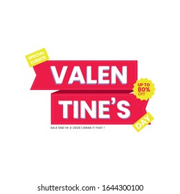 Banner Ads Valentine's Discount Sale Design
