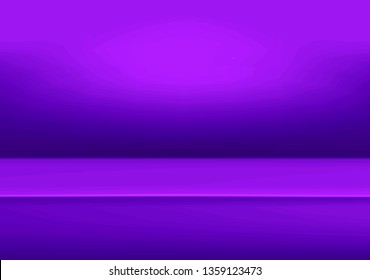 Banner for advertise product on website, Vector empty light room background purple color studio table room background ,product display with copy space for display of content design