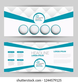 Banner for advertisement. Flyer design or web template set.. Vector illustration commercial promotion background. Blue color.