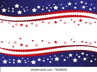 Banner for American holiday Fourth of July.