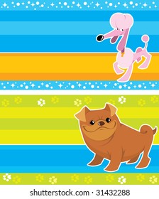 Banner with animals