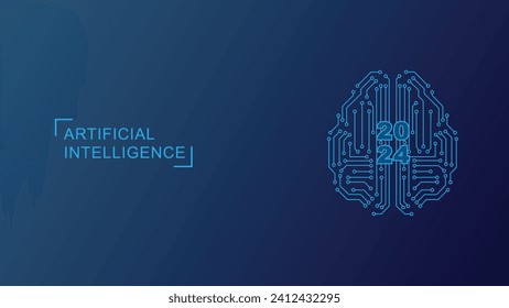 Banner with Arificial Intelligence in 2024