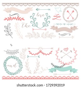 Banner, Arrow, Wreath clip art