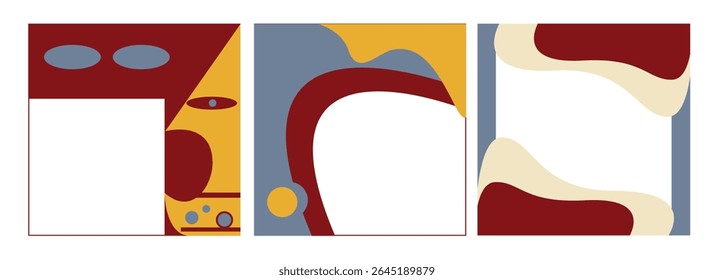 banner art frames template illustration layout design