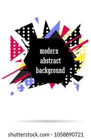 banner art , modern, vector abstract illustration, geometric shapes