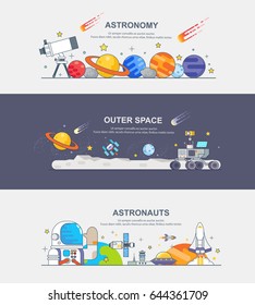 banner of astronauts