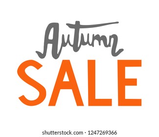 Banner for autumn sale. Vector illustration.