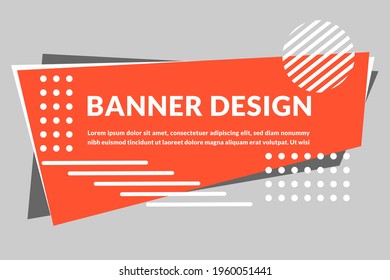 banner bacground design vector abstract memphis template backdrop download 