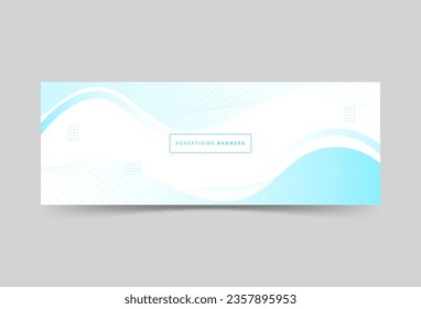 banner background, 2 color, blue and white, wave effect, abstract eps 10