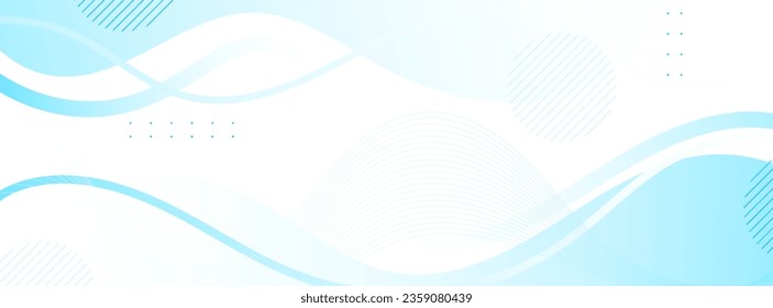 banner background, 2 colorm blue and white, wave , abstract , eps 10