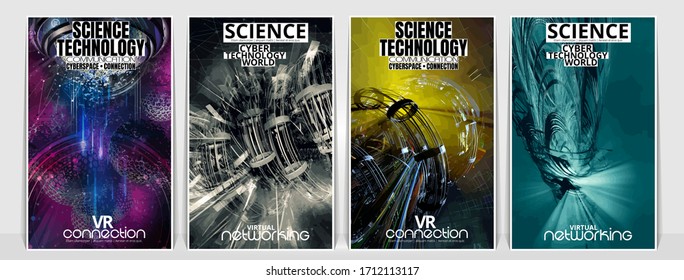 Banner background of 3D rendering abstract technology digital hi tech concept 