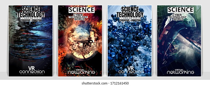 Banner background of 3D rendering abstract technology digital hi tech concept 