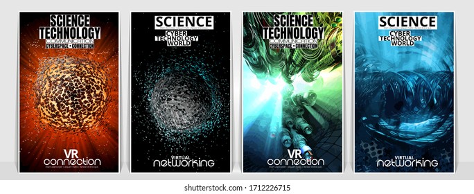 Banner background of 3D rendering abstract technology digital hi tech concept 