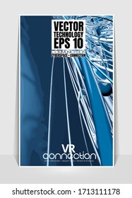 Fondo de banner del concepto de tecnología abstracta digital de alta tecnología 3D 