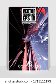 Banner background of 3D rendering abstract technology digital hi tech concept 