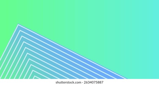 Banner background abstract. bright green and blue gradation. wave effect style. element. memphis
