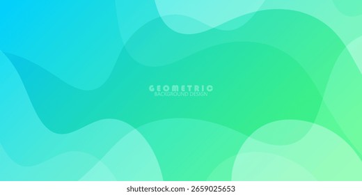 Banner background abstract. bright green and blue gradation. wave effect style. element. vector illustration in banners,