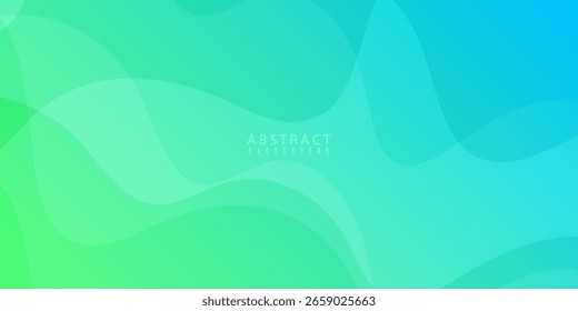 Fondo de Anuncio abstracto. gradación verde y azul brillante. traje para diseño simple moderno y de moda, Sitio web