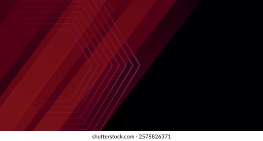 Banner background abstract, colorful, red gradations, slash abstract, memphis, eps 10