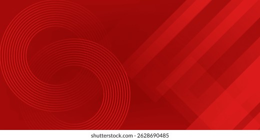 Banner background abstract, colorful, red gradations, slash abstract, memphis, eps 10