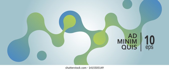 Banner background with abstract connected shapes