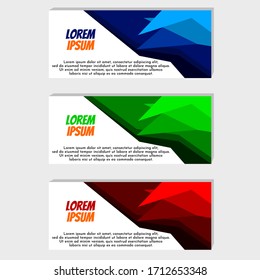 Banner background. Abstract design banners. Modern Banner Design